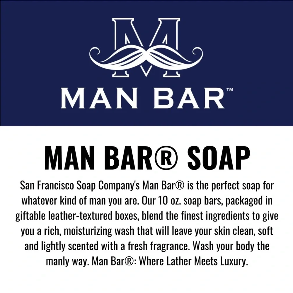 SAN FRANCISCO SOAP COMPANY Musk+ Sandalwood Man Shampoo +Conditional + Soap